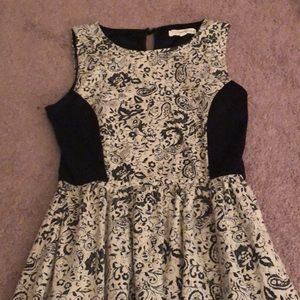 Black and White Floral Dress